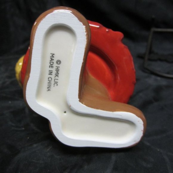 HALLMARK RUSTIC SANTA W/BASKET STYLE BACKPACK, CUTOUT CERAMIC TEALIGHT HOLDER - Picture 6 of 6